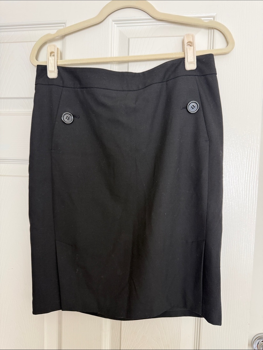 Classic Black Pencil Skirt - Women's Tailored Office Skirt